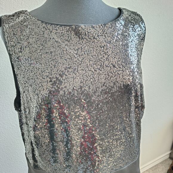 Lane Bryant Plus Size 18/20 Black Sequin Sparkle Formal Fit & Flare Dress NEW - Picture 3 of 10